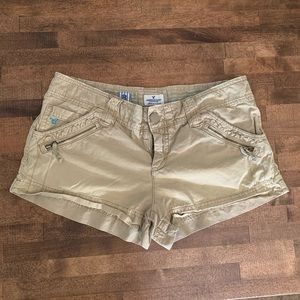 American Eagle khaki jean shorts